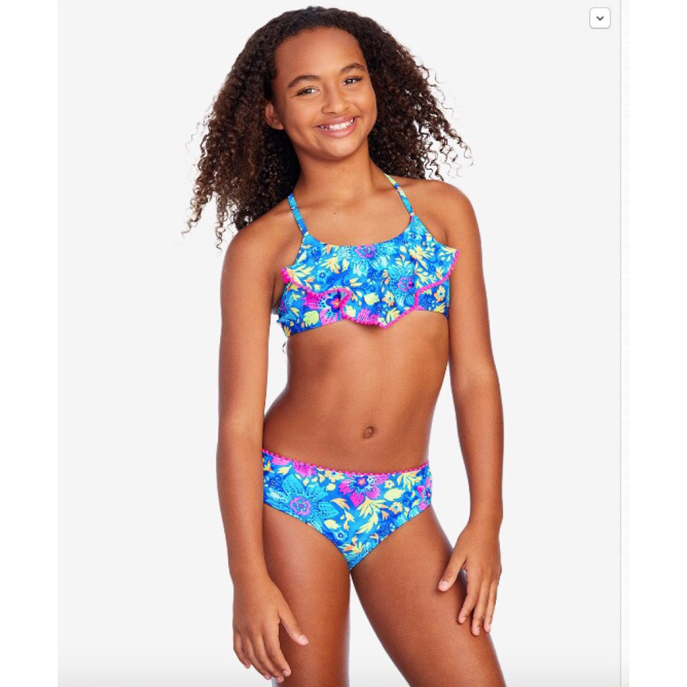 Floral Print Bikini  Big Girls